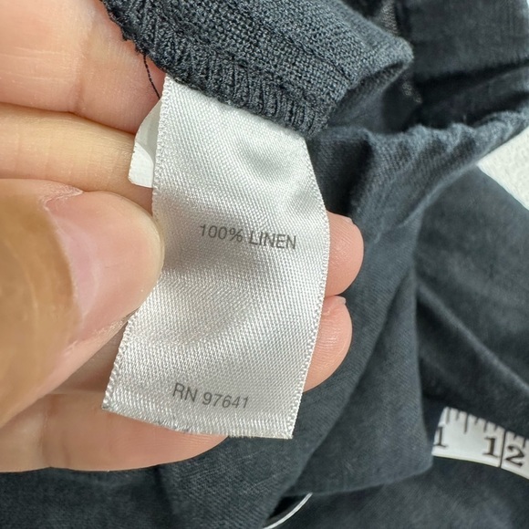 J jill linen pull on black pants size M - Picture 6 of 10